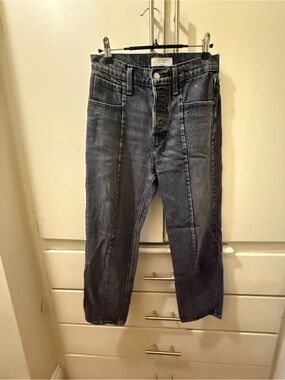 Black Washed Jeans - Classic Straight Fit
